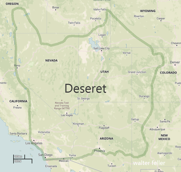 Map of Deseret