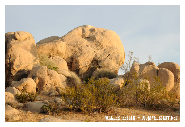 Igneous rocks (granite) at Deadman's Point in Apple Valley