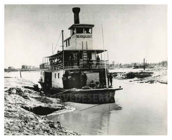 Steamboat Searchlight on the Colorado River
