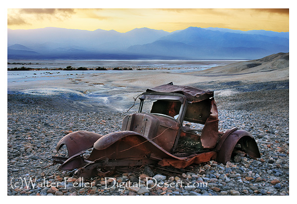 Abandoned car in Death Valley