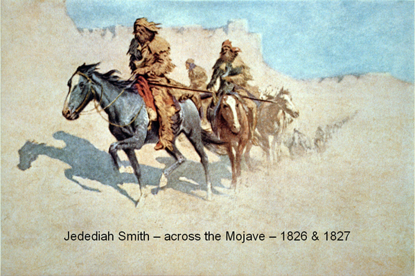 Remington painting of Jedediah Smith crossing the desert