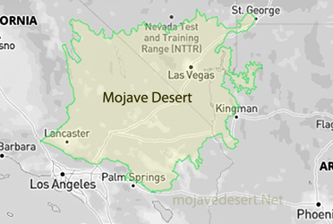 Map of Mojave Desert