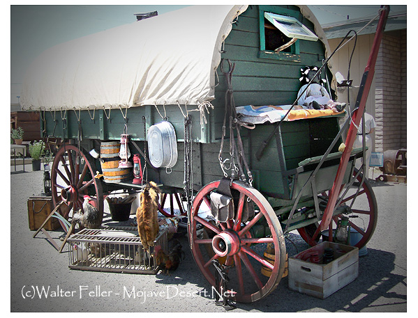 photo of a covered wagon